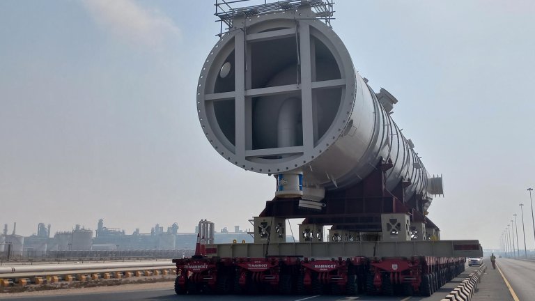 Image of materials being transported for a TEN project