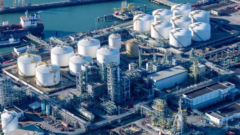 Aerial view of the Neste biofuels plant