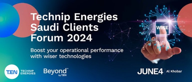Technip Energies branded image for the Saudi Clients Forum 2024 event