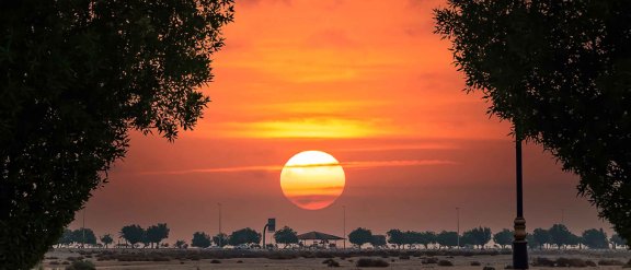 Image of sunset in Saudi Arabia