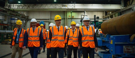 T.EN team at the loading systems facility