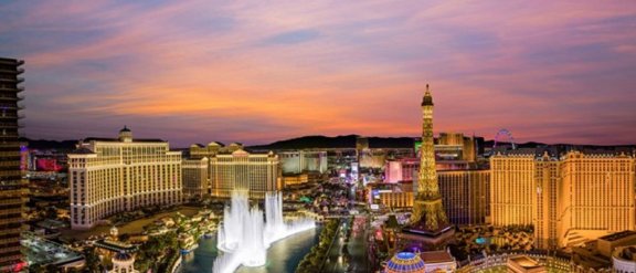 Las Vegas skyline by night